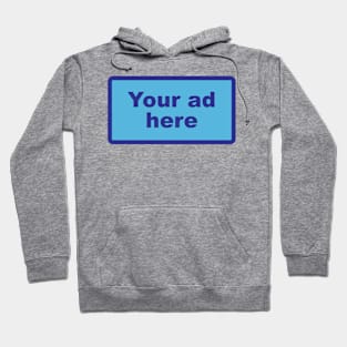 [YOUR AD HERE] - Blue Hoodie